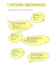 English worksheet: A listening exercise on the song, Pink Martinis version.