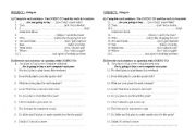 English Worksheet: TO BE GOING TO