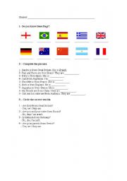 English Worksheet: Nationalities and Countries