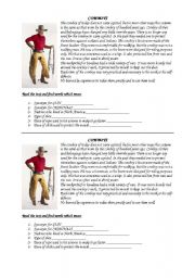 English Worksheet: Cowboys