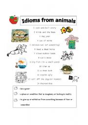 Idioms from animals