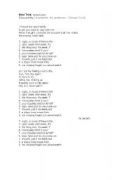 English Worksheet: song activity - Mind Trick  Jamie Cullum 