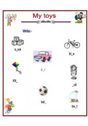 English Worksheet: write