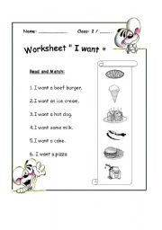 English Worksheet: Matching 