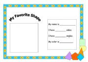 English Worksheet: shape fact file