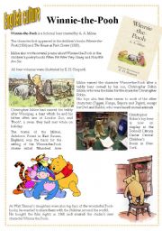 English Worksheet: English culture 8 - Winnie-the-Pooh