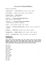 English Worksheet: exercises for present perfect