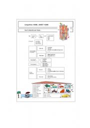 English Worksheet: Home,sweet home