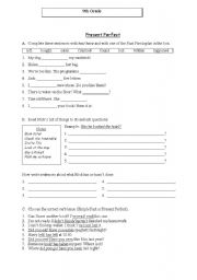 English Worksheet: Present Perfect