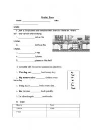 English worksheet: english exam