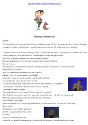 English Worksheet: Mr. Bean - Dating course