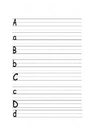 English worksheet: letters