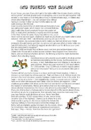 English Worksheet: THE MOOSE (fun lesson) (2/6) - BILL BRYSON TEXT and EXERCISES