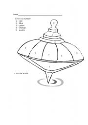 English worksheet: THE TOP