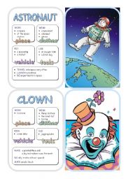 English Worksheet: Job Cards - Set 2