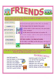 English Worksheet: FRIENDS