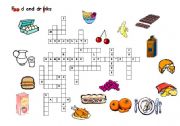 English Worksheet: Food and drinks