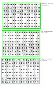 family wordsearch