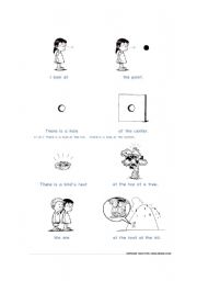 English worksheet: Preposition - at 