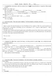 English Worksheet: Simple Past & Present Perfect