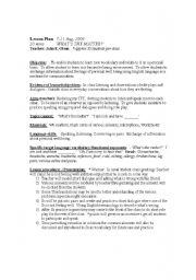 English Worksheet: Whats the matter?  Lesson Plan