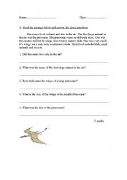 English Worksheet: Comprehension