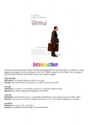 English Worksheet: Movie Trailer - The terminal (Tom Hanks)