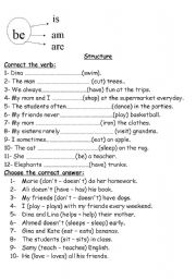 English Worksheet: Present Simple