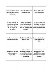 English Worksheet: Role plays 3