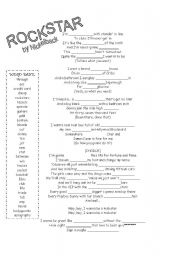 English worksheet: Rockstar