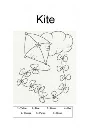 English Worksheet: kite