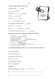 Daily routine and simple present worksheet - part 2
