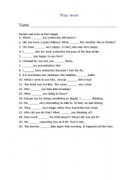 English Worksheet: Grammer