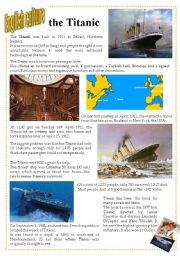 English Worksheet: English culture 9 - The Titanic