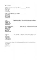 English Worksheet: Binomials exercise