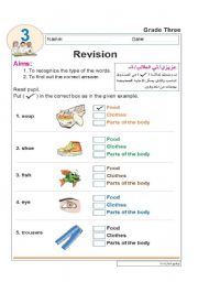 English Worksheet: food and drink