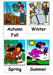 English Worksheet: Seasons