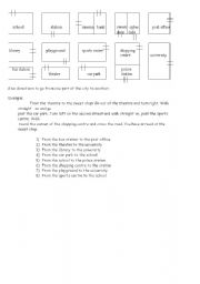 English worksheet: Giving directions