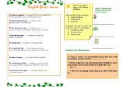 English Worksheet: ENGLISH FLOWER IDIOMS