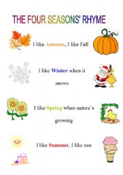 The four seasons rhyme