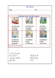 English Worksheet: Home