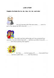 English worksheet: personal pronouns