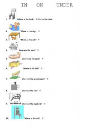 PREPOSITIONS OF PLACE