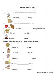 PREPOSITIONS OF PLACE