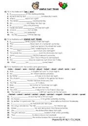 English Worksheet: PAST SIMPLE