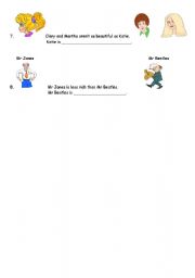 English worksheet: Comparisons 3