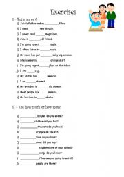 English Worksheet: indefinite article a and an, home much and how many