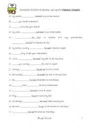 English Worksheet: simple present