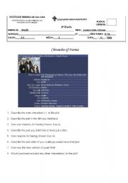 English Worksheet: Narnia chronicles - Film report