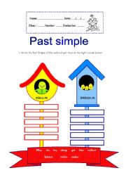 English Worksheet: Past Simple 